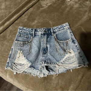 SHEIN Blue Denim Shorts